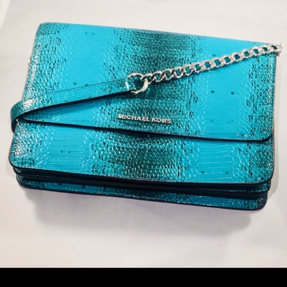 Michael Kors Embossed Leather Crossbody Bag - Picture 5 of 5